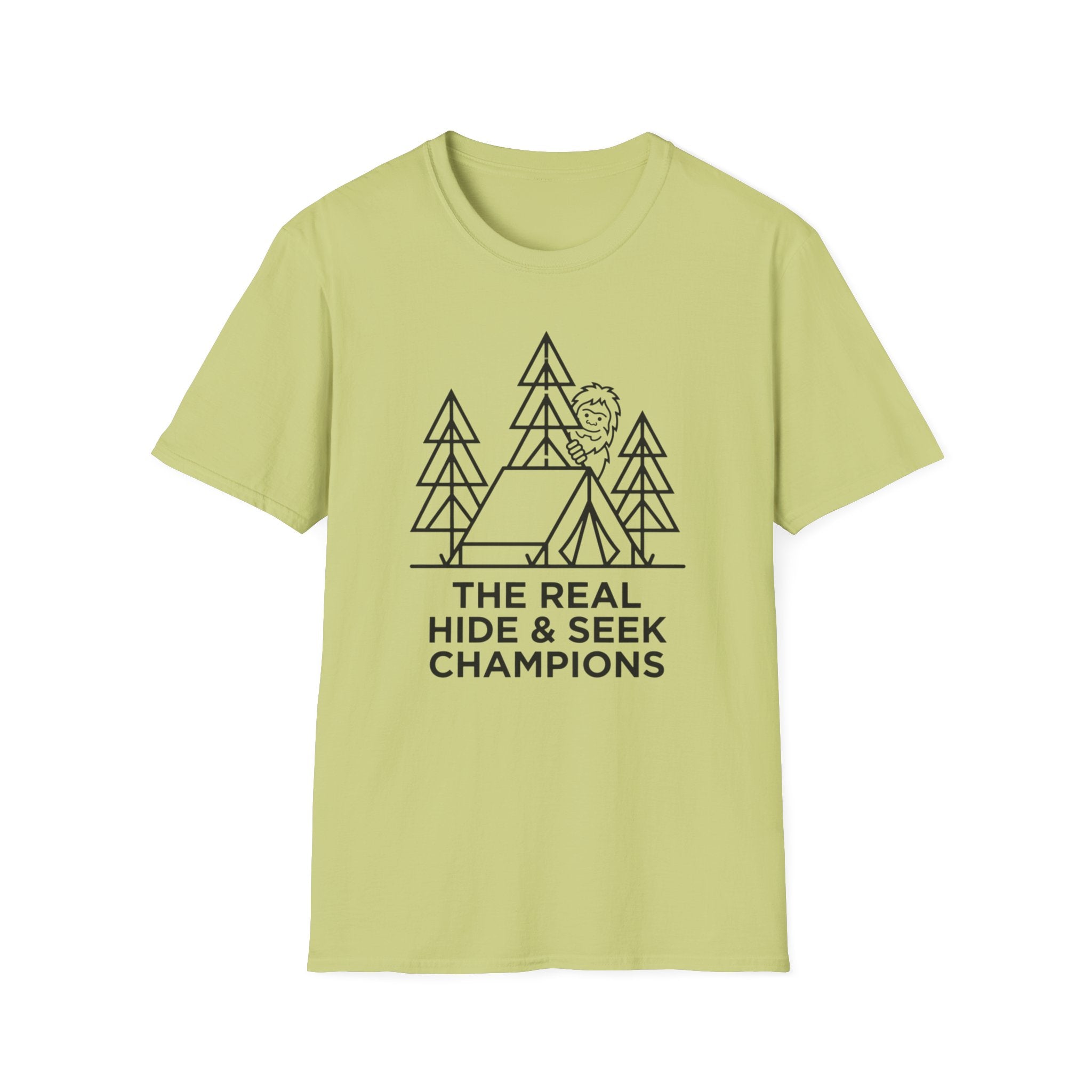 The Real Hide & Seek Champions With Bigfoot — Light Edition T-Shirt