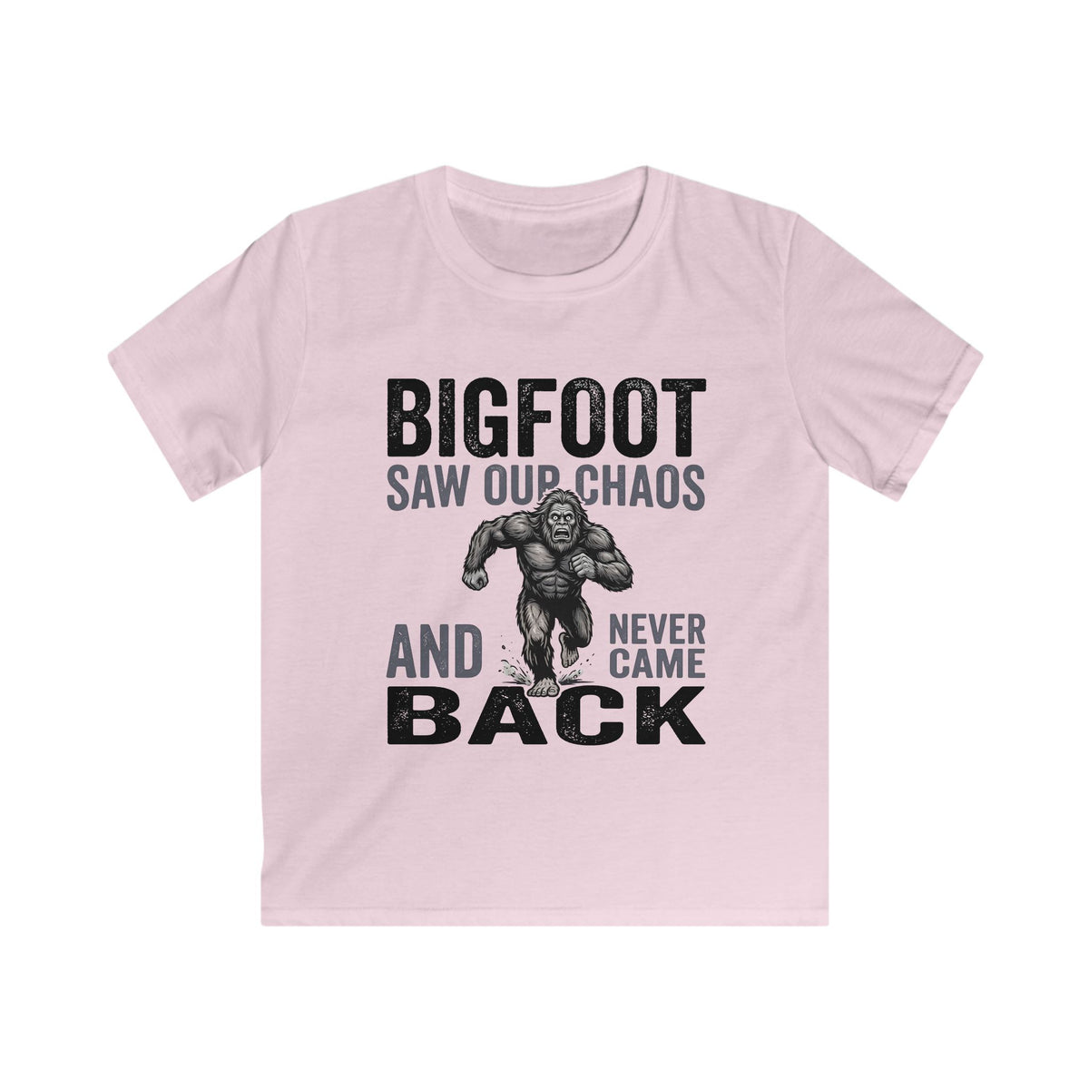 Bigfoot Saw Our Chaos — And Never Came Back Matching Kids T-Shirt