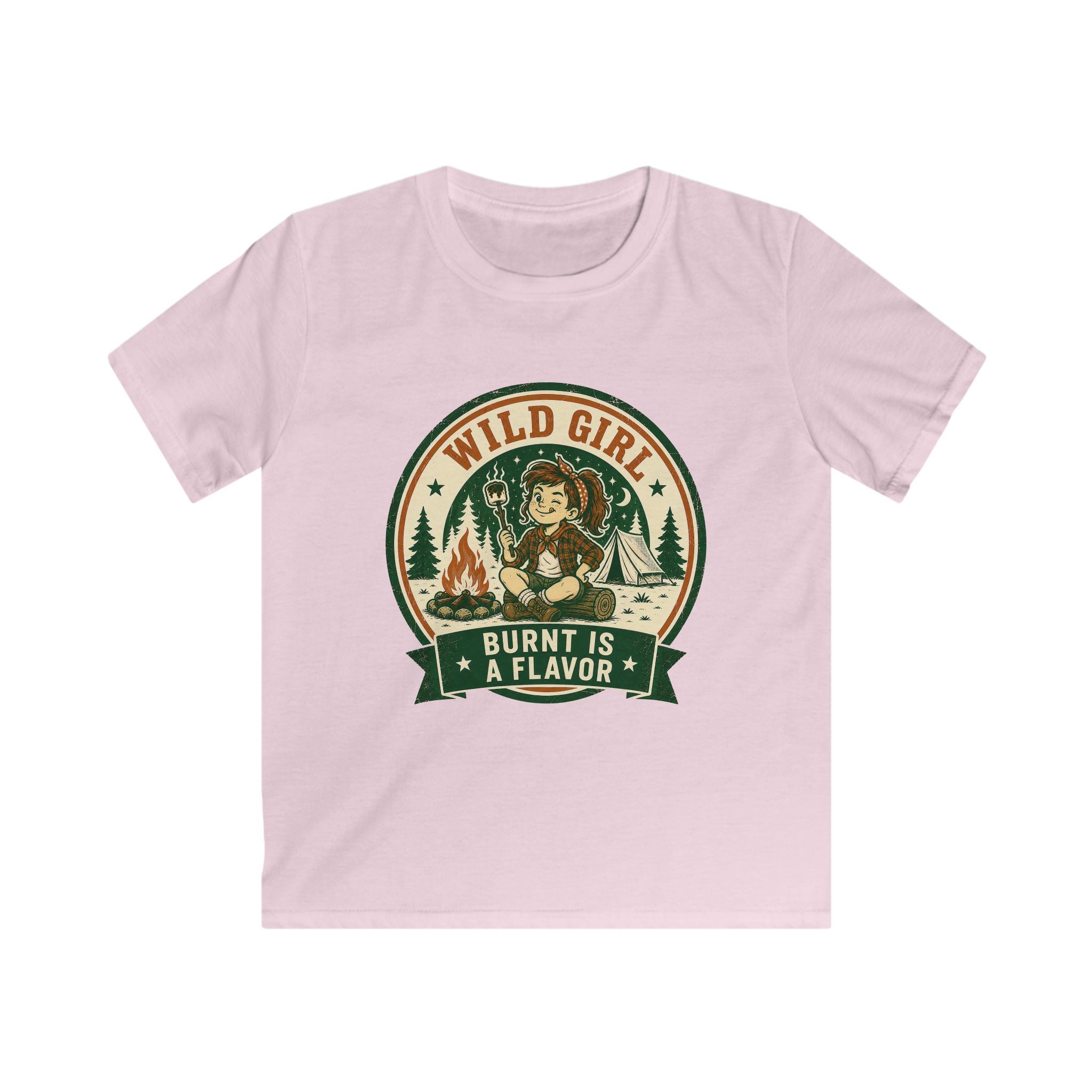 Wild Girl — Burnt Is A Flavor Matching Kids T-Shirt