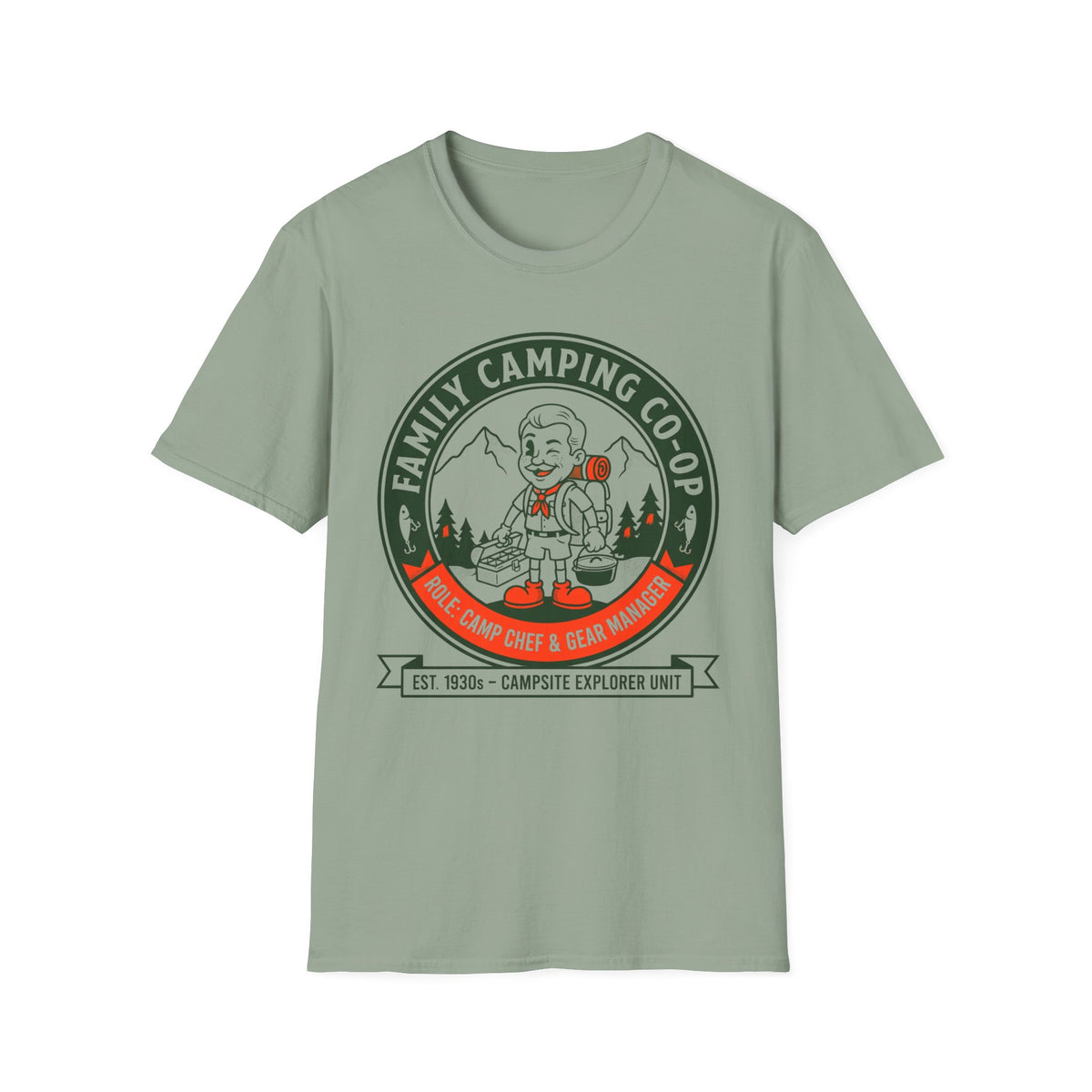 Family Camping Coop —  Camp Chef & Gear Manager Matching T-Shirt