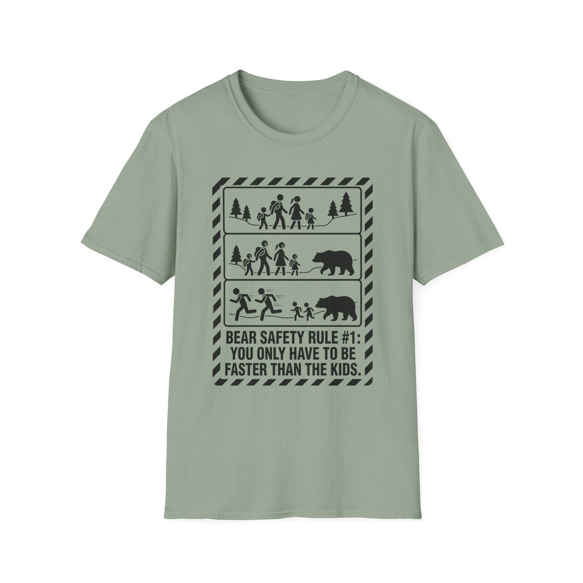 Bear Safety Rule #1 — You Only Have To Be Faster Than The Kids T-Shirt
