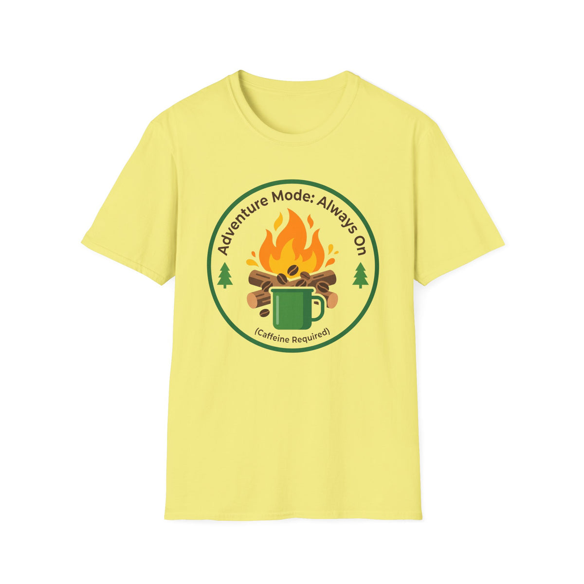 Adventure Mode — Always On (Caffeine Required) T-Shirt