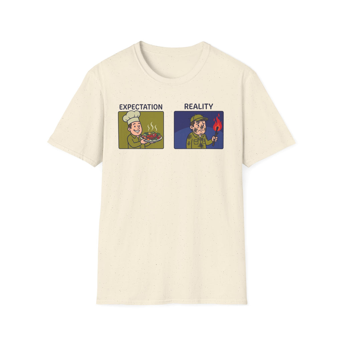 Campfire Diner Expectation vs Reality T-Shirt