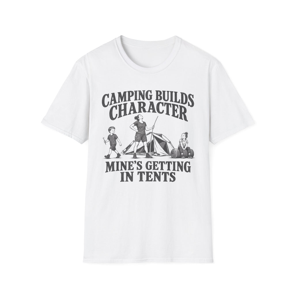 Camping Builds Character Mom T-Shirt