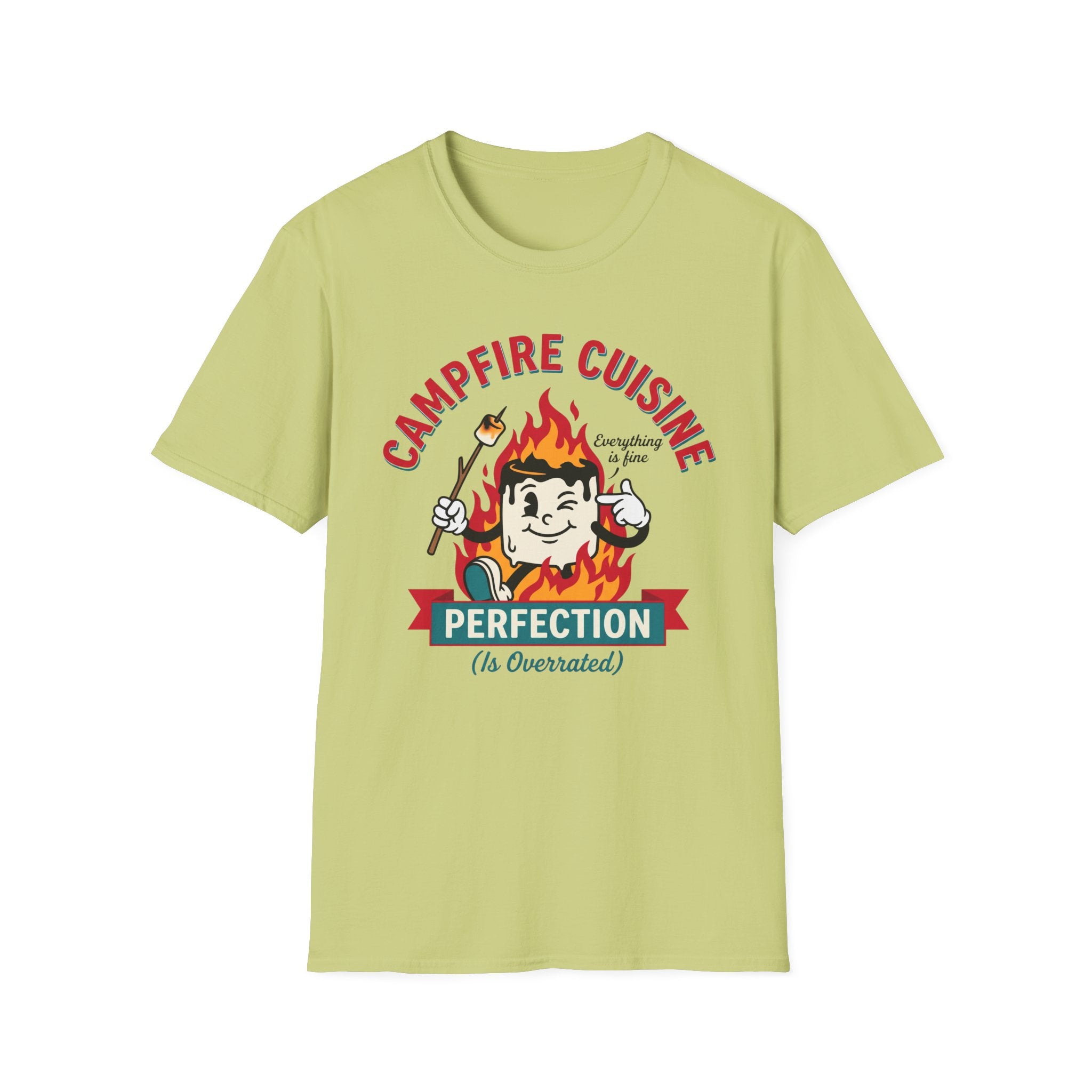 Campfire Cuisine — Perfection Is Overrated T-Shirt