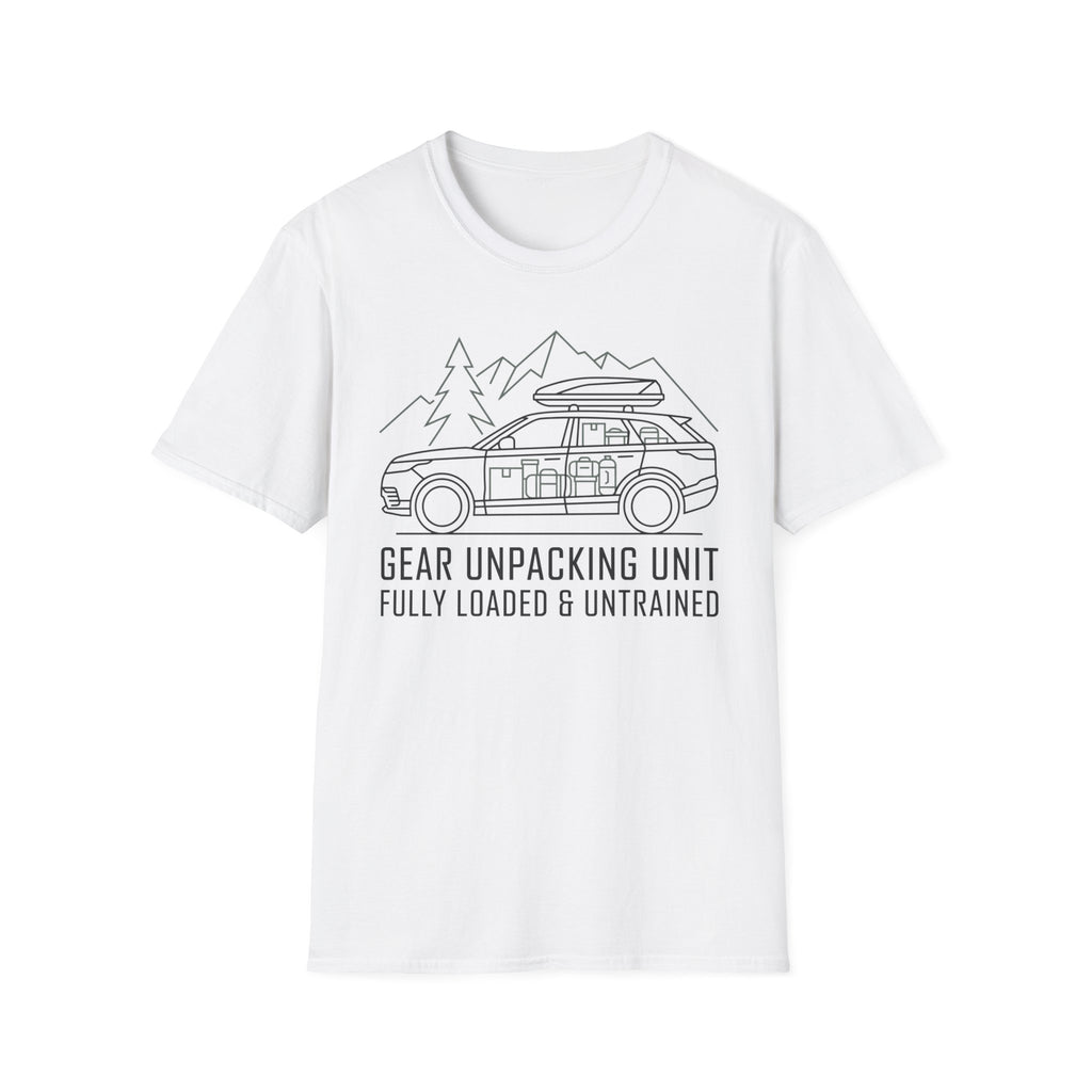 Gear Unpacking Unit — Fully Loaded and Untrained T-Shirt