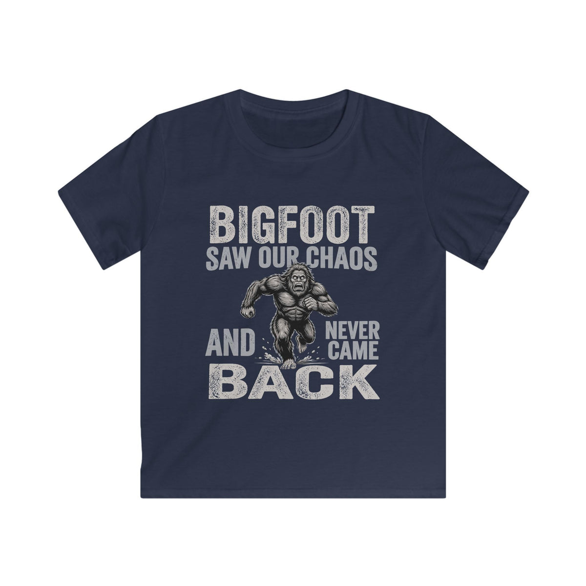 Bigfoot Saw Our Chaos — And Never Came Back Matching Kids T-Shirt