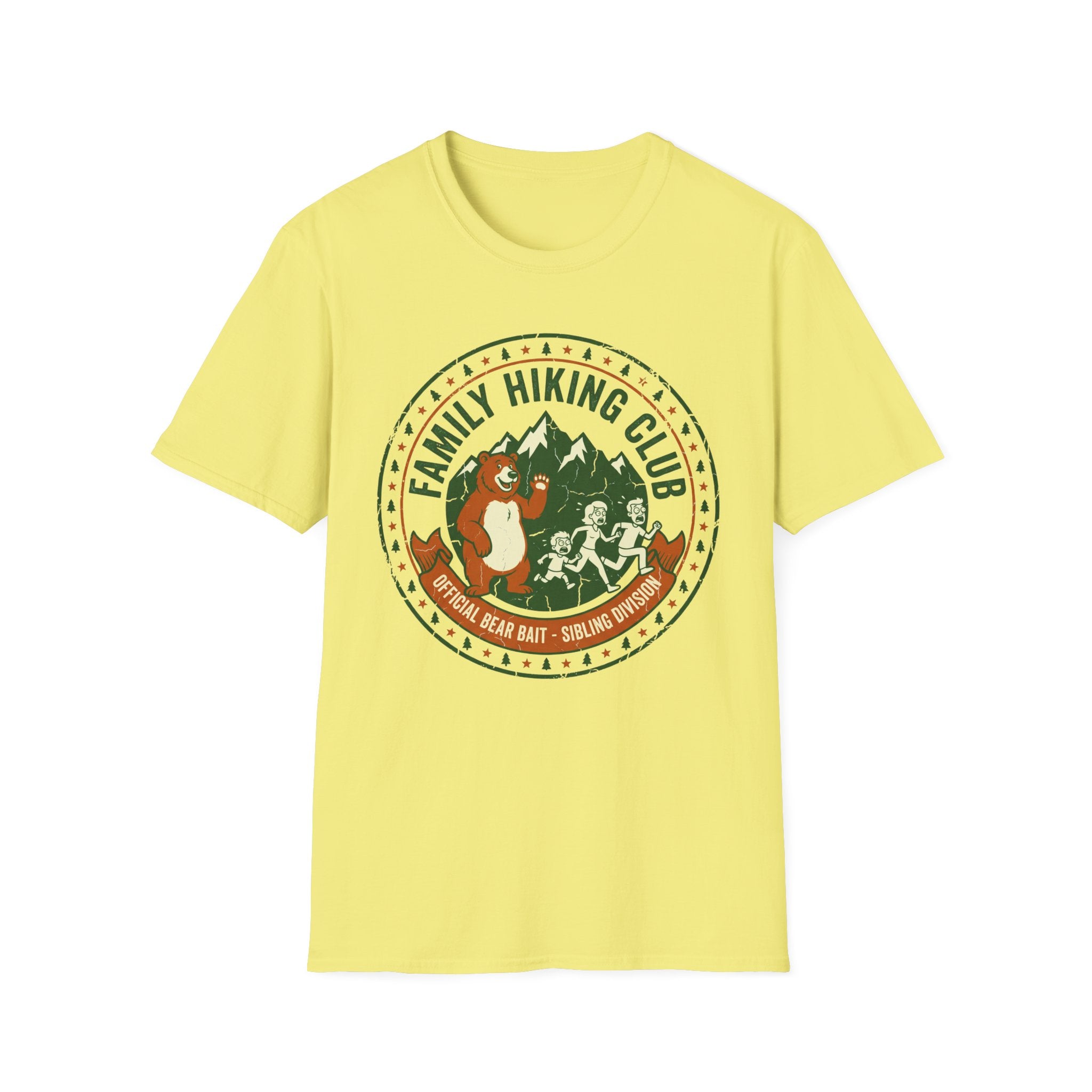 Family Hiking Club — Official Bear Bait Sibling Division T-Shirt