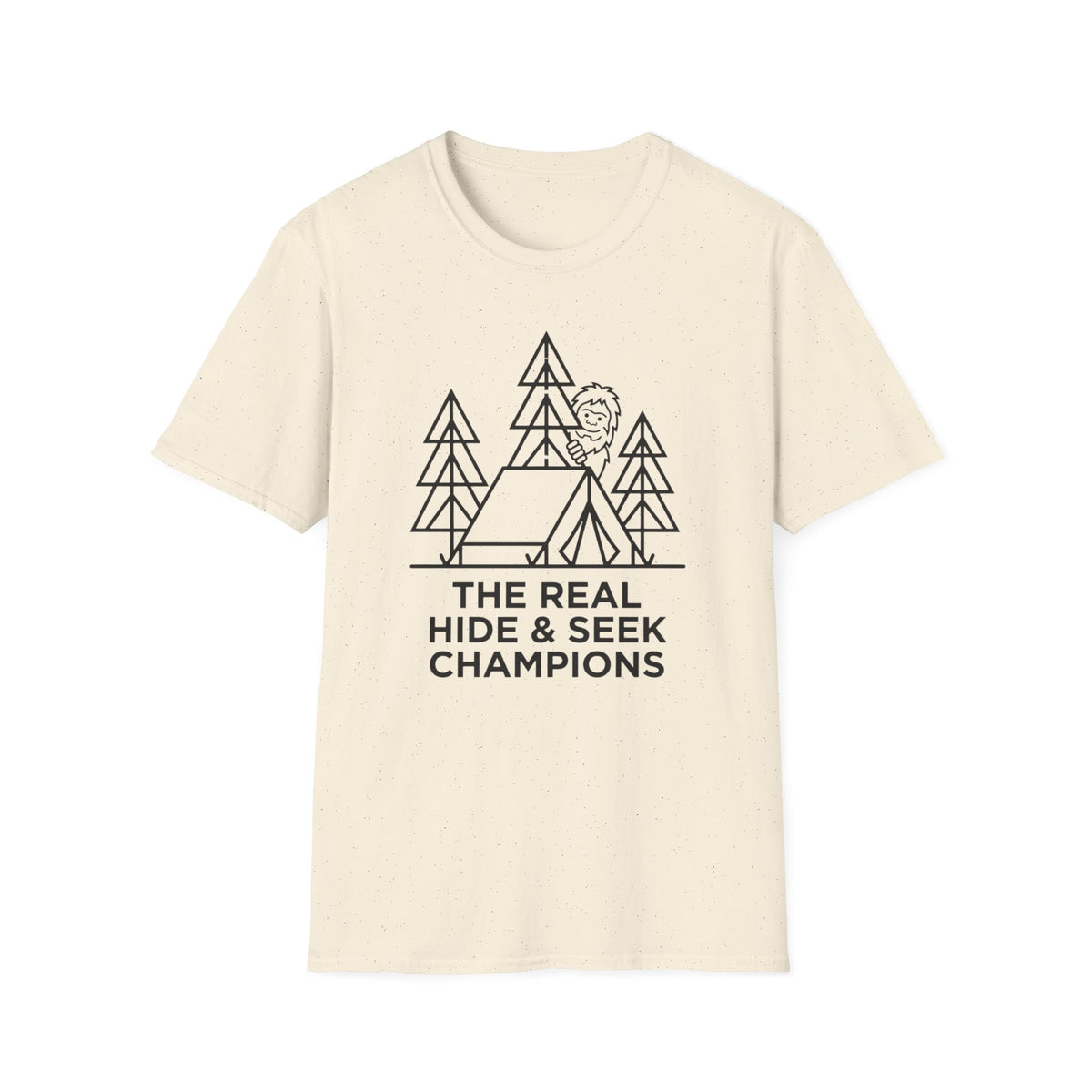 The Real Hide & Seek Champions With Bigfoot — Light Edition T-Shirt