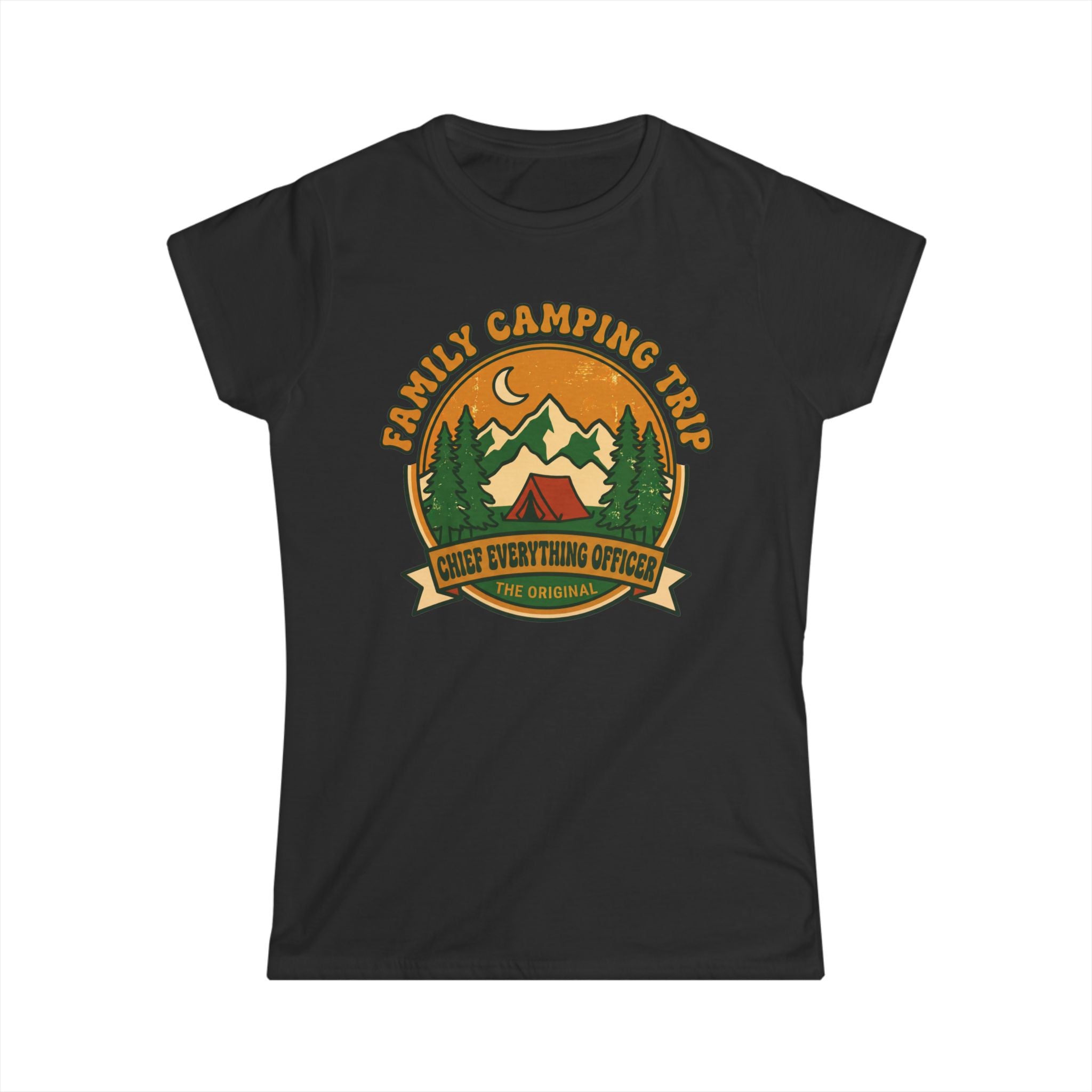 Family Camping Trip — Chief Everything Officer Matching Women T-Shirt
