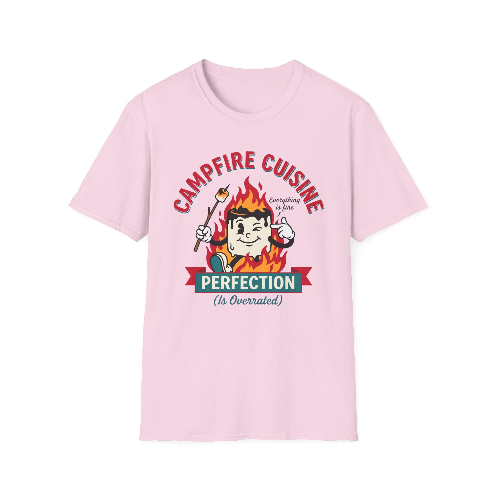 Campfire Cuisine — Perfection Is Overrated T-Shirt