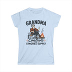 Grandma — Controls The S'Mores Supply Matching Women T-Shirt