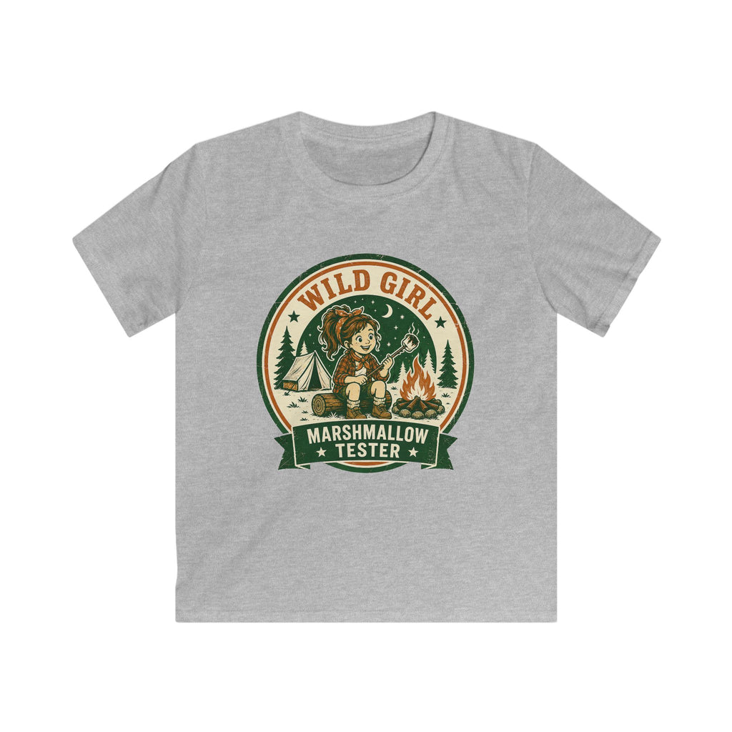 Wild Girl — Marshmallow Tester Matching Kids T-Shirt