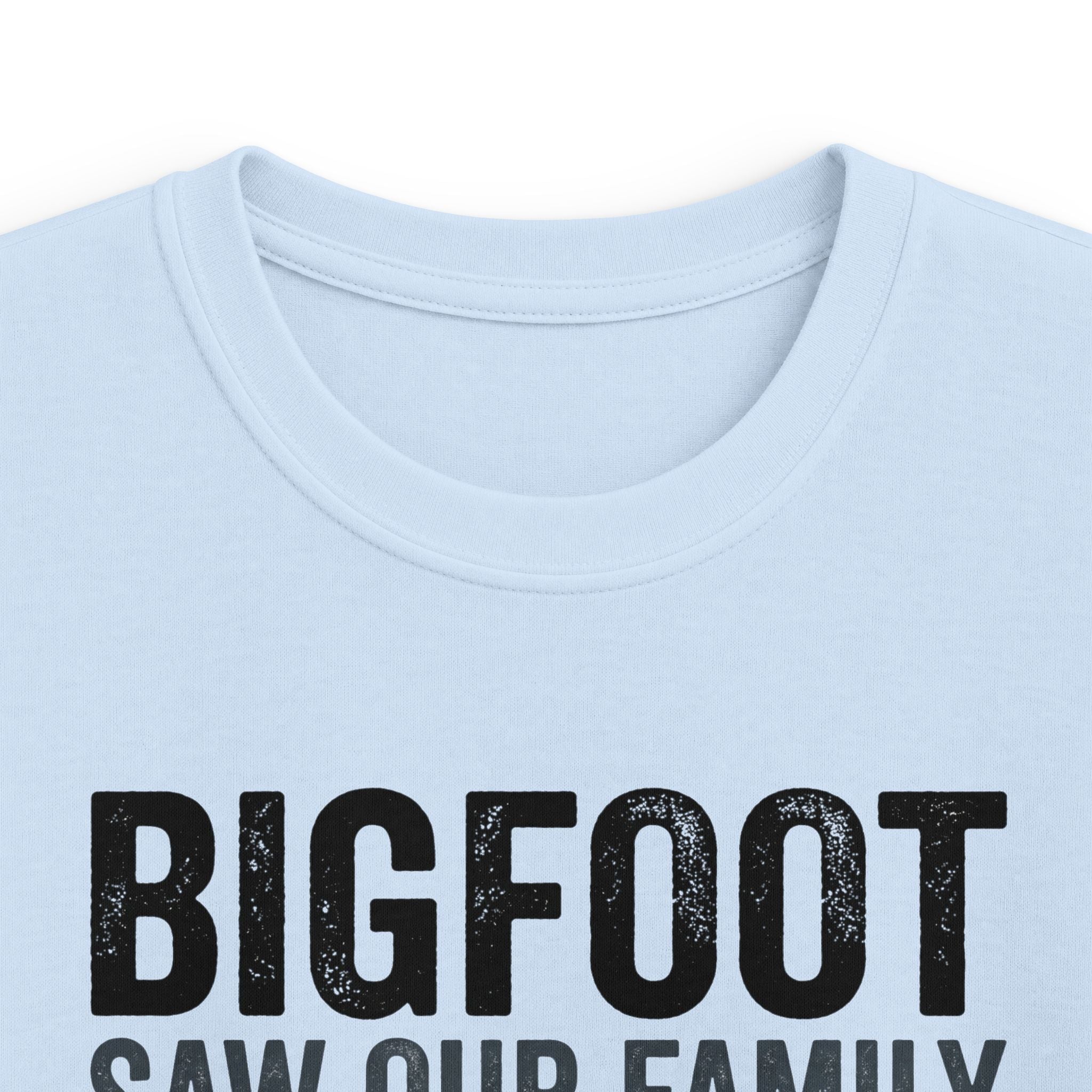 Bigfoot Saw Our Family And Ran For His Life Matching Kids T-Shirt