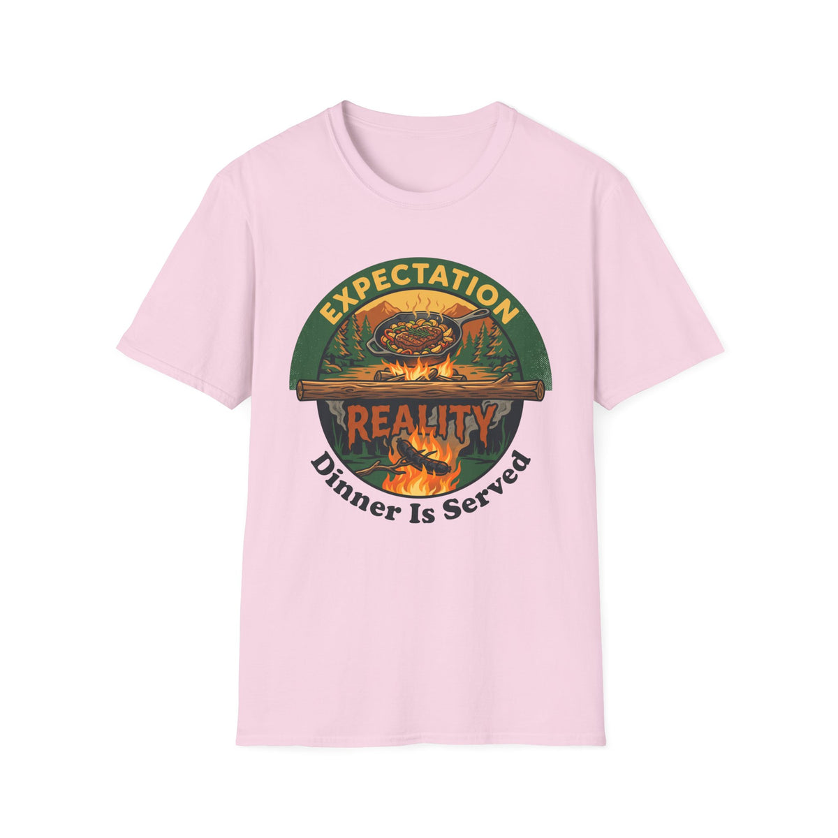 Expectation vs Reality — Dinner Is Served T-Shirt