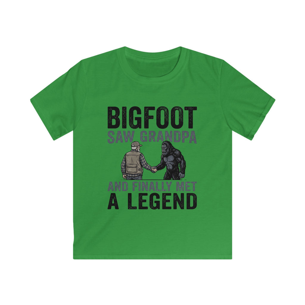 Bigfoot Saw Grandpa — And Finally Met a Legend Matching Kids T-Shirt