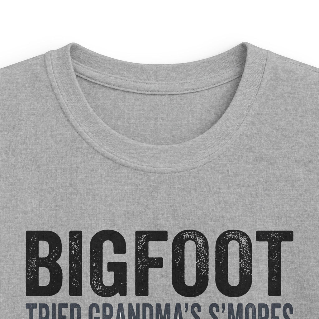 Bigfoot Tried Grandma's S'Mores — And Stopped Hiding Matching Kids T-Shirt