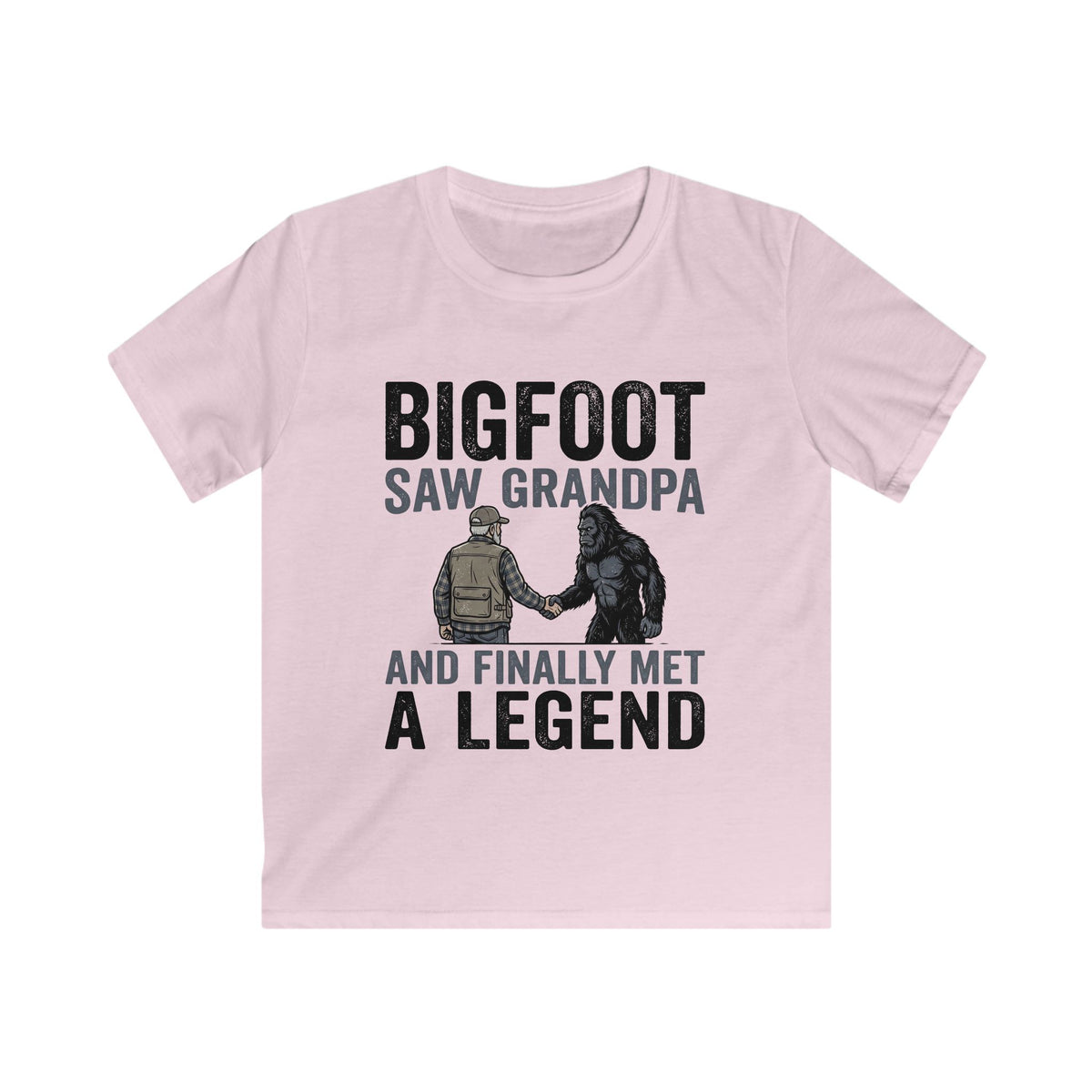 Bigfoot Saw Grandpa — And Finally Met a Legend Matching Kids T-Shirt