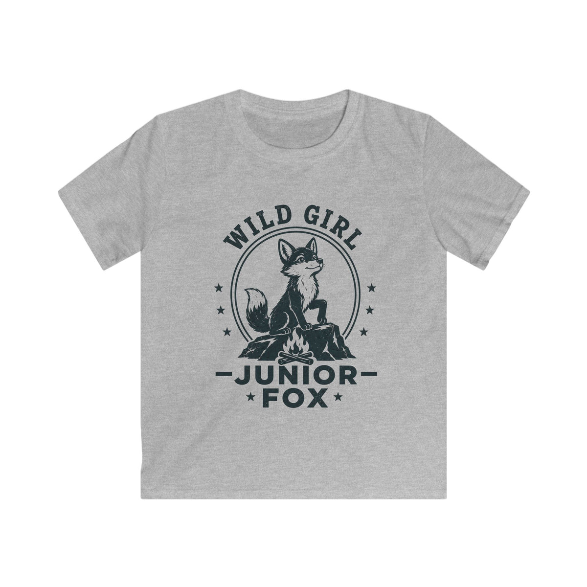 Wild Girl — Junior Fox Matching Kids T-Shirt