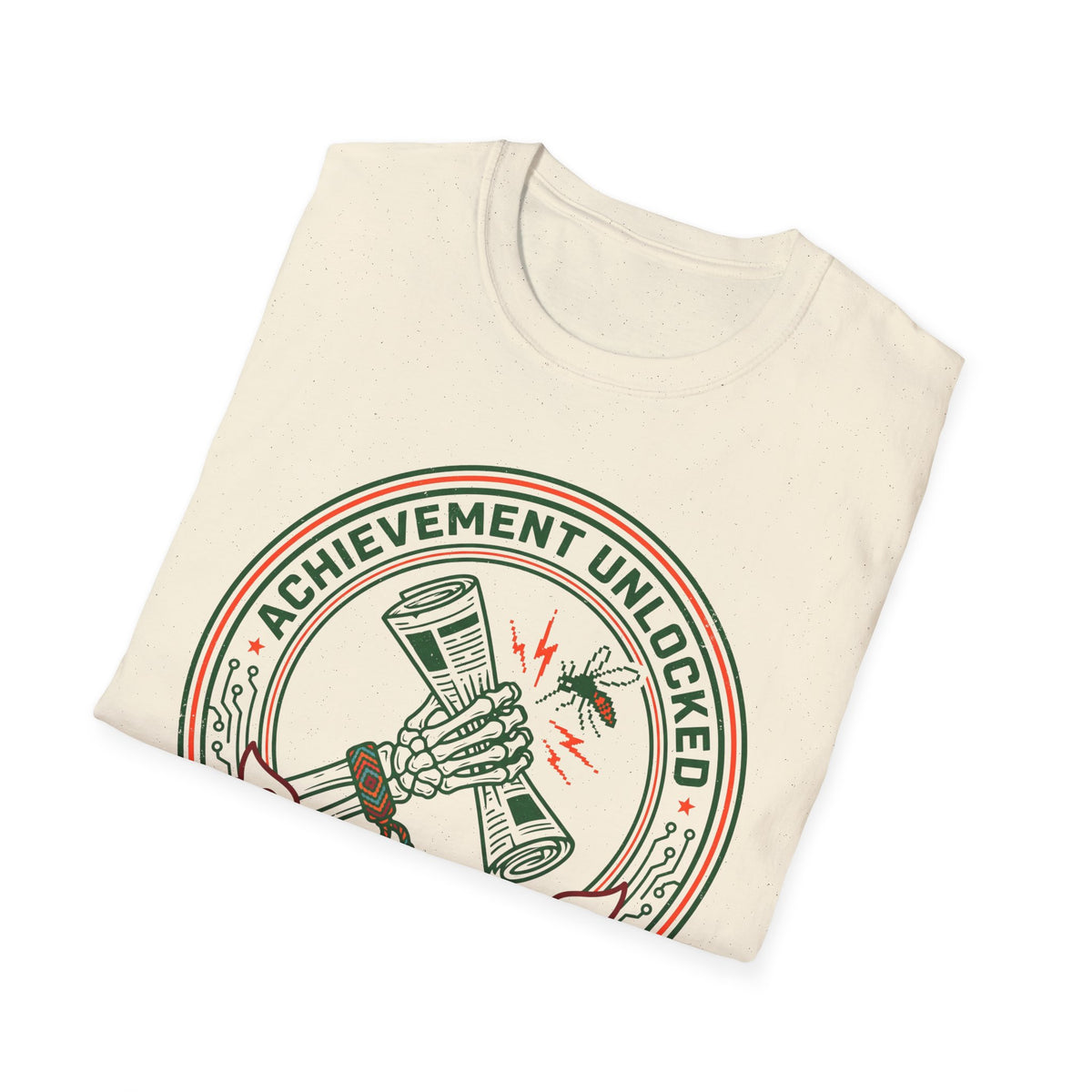 Achievement Unlocked — State Bird Conqueror With Mosquito And Skeleton T-Shirt