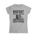 Bigfoot Saw The Toddler — And Couldn't Identify The Species Matching Women T-Shirt