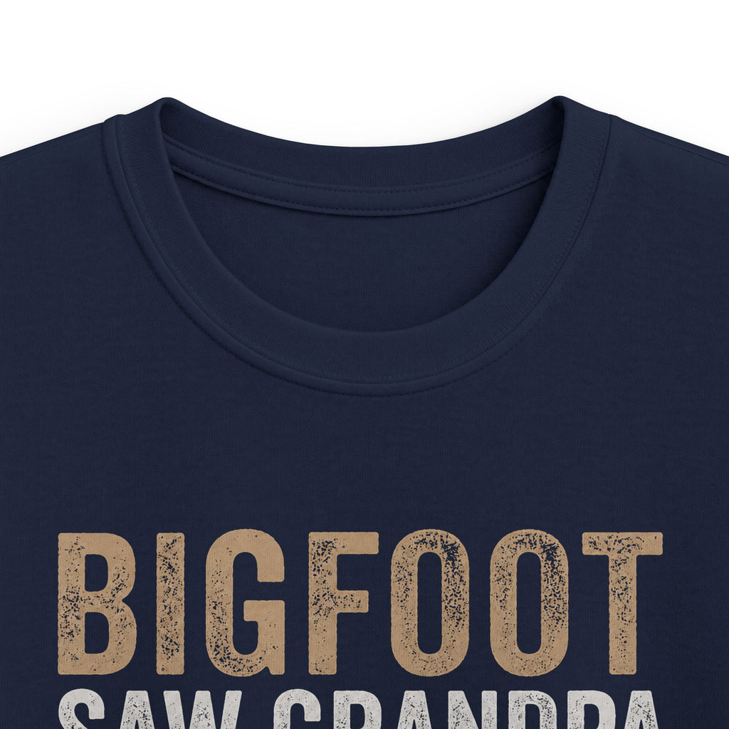 Bigfoot Saw Grandpa — And Finally Met a Legend Matching Kids T-Shirt