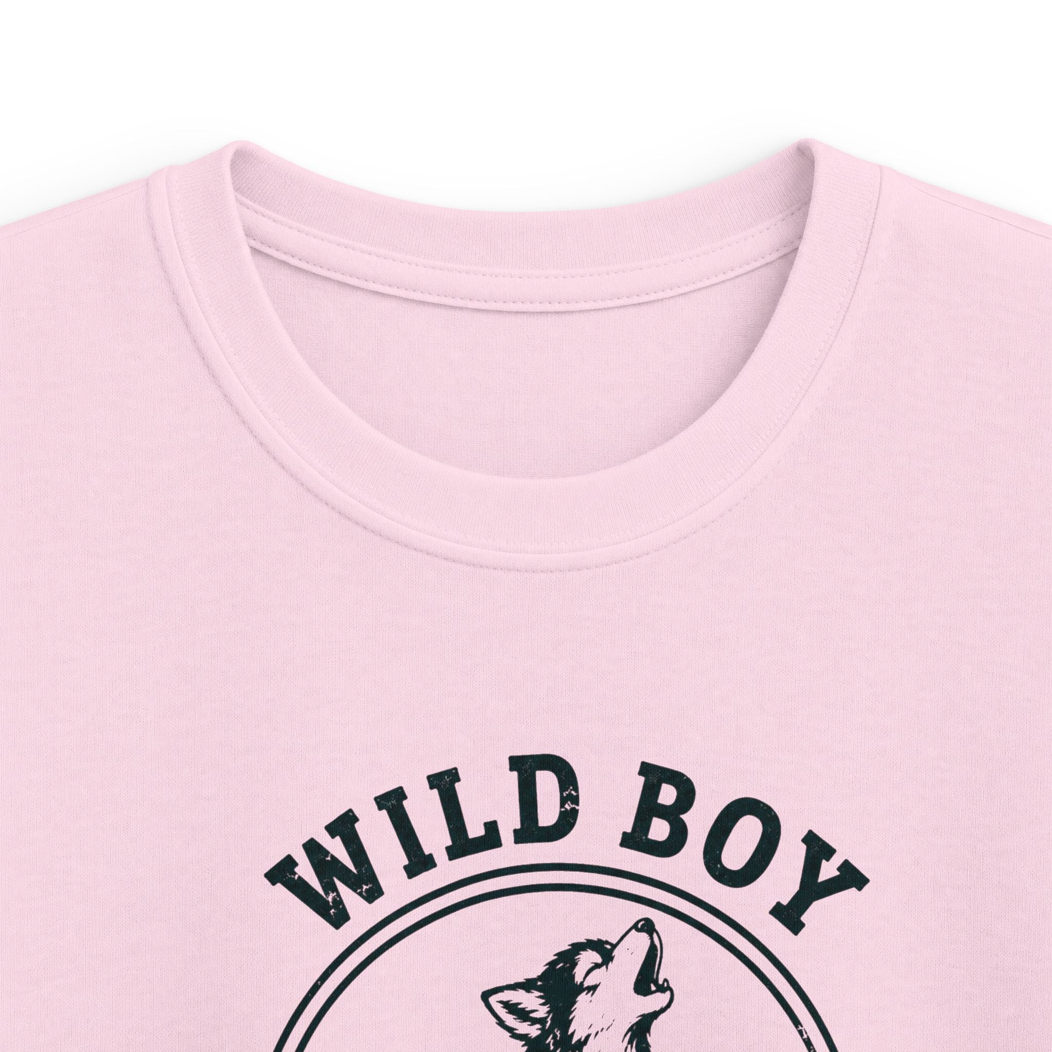 Wild Boy — Junior Wolf Matching Kids T-Shirt