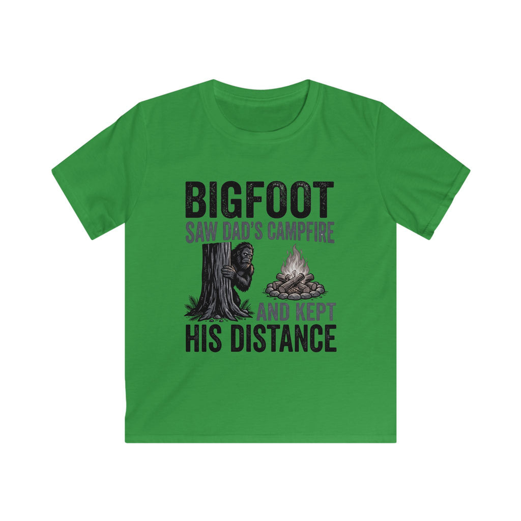 Bigfoot Saw Dad's Campfire — And Kept His Distance Matching Kids T-Shirt