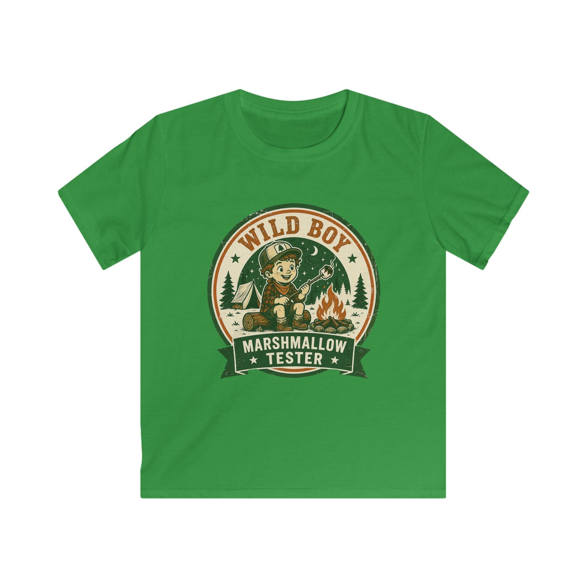 Wild Boy — Marshmallow Tester Matching Kids T-Shirt