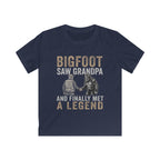 Bigfoot Saw Grandpa — And Finally Met a Legend Matching Kids T-Shirt