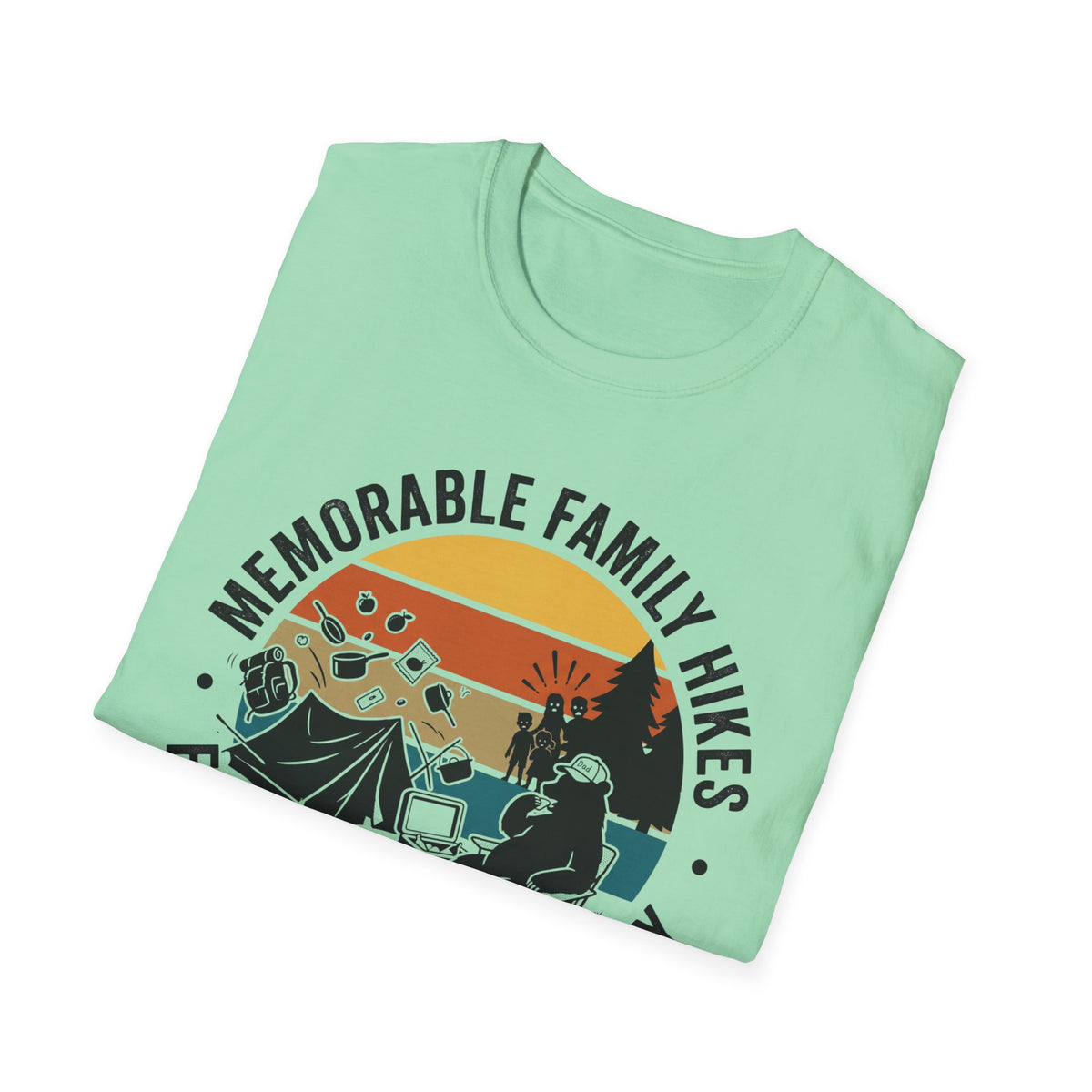 Memorable Family Hikes —  Expectation VS Reality With The Bear T-Shirt