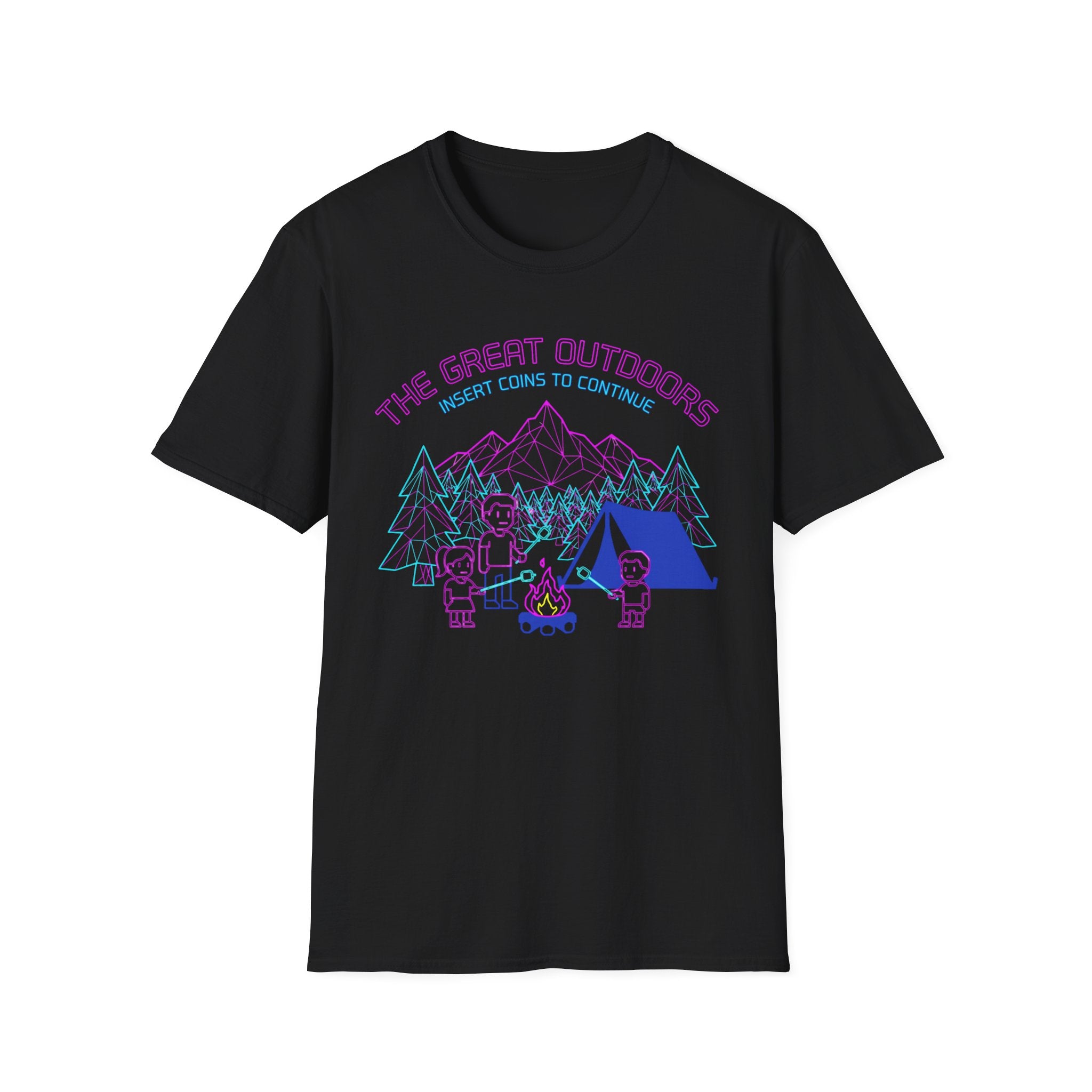 The Great Outdoors — Insert Coins To Continue 8-Bit T-Shirt