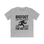 Bigfoot Saw Our Family And Ran For His Life Matching Kids T-Shirt