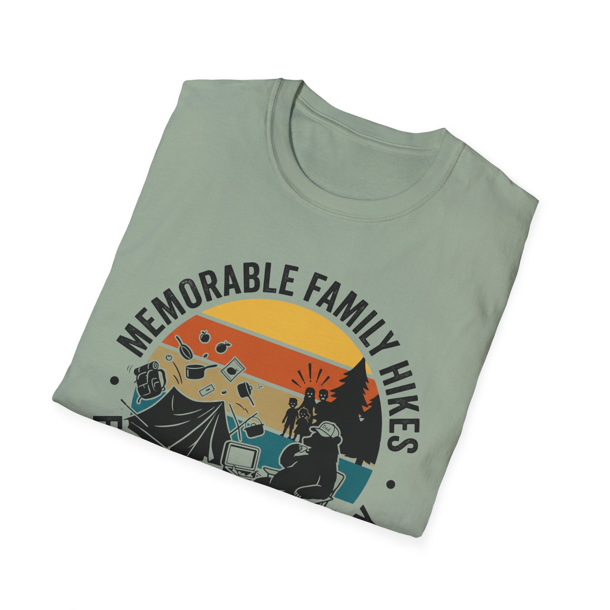 Memorable Family Hikes —  Expectation VS Reality With The Bear T-Shirt