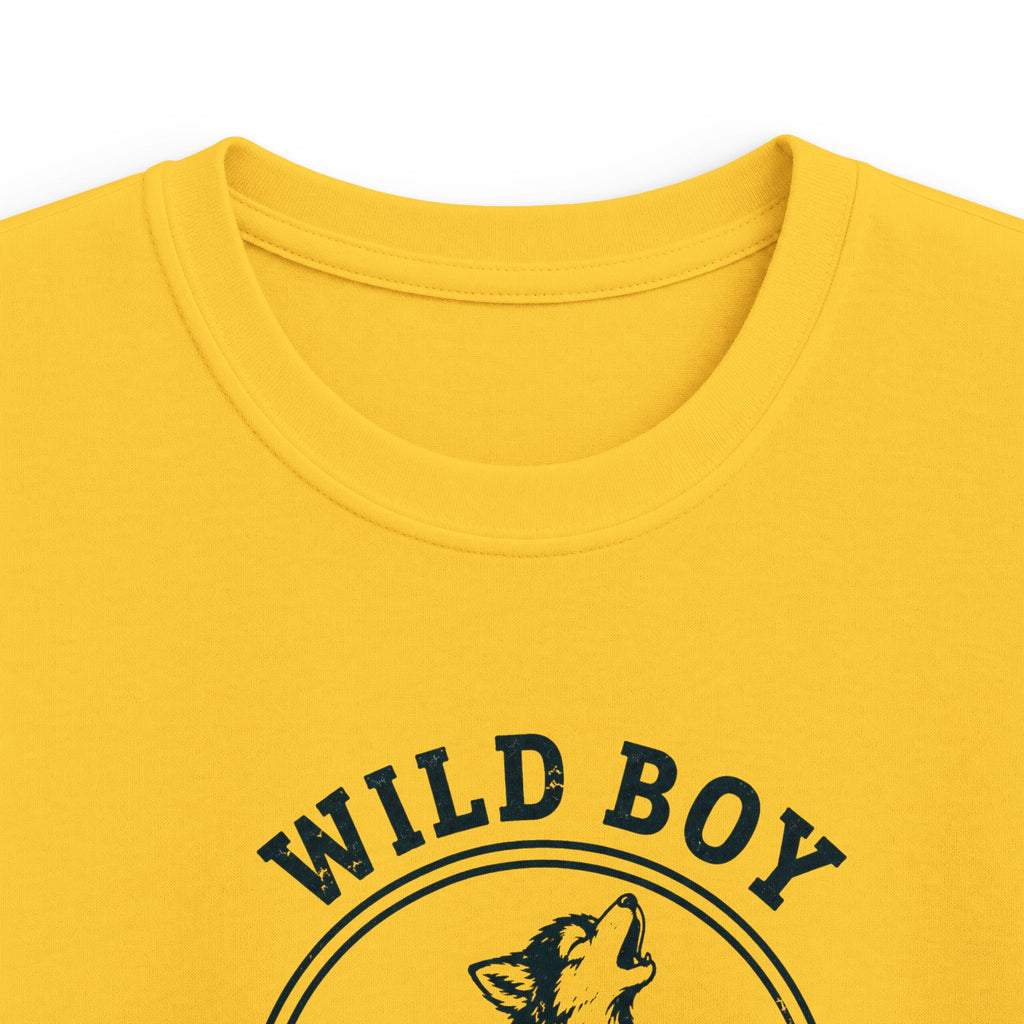 Wild Boy — Junior Wolf Matching Kids T-Shirt