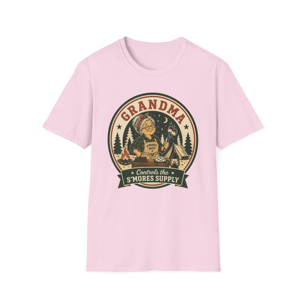 Grandma — Controls The S'Mores Supply Matching T-Shirt