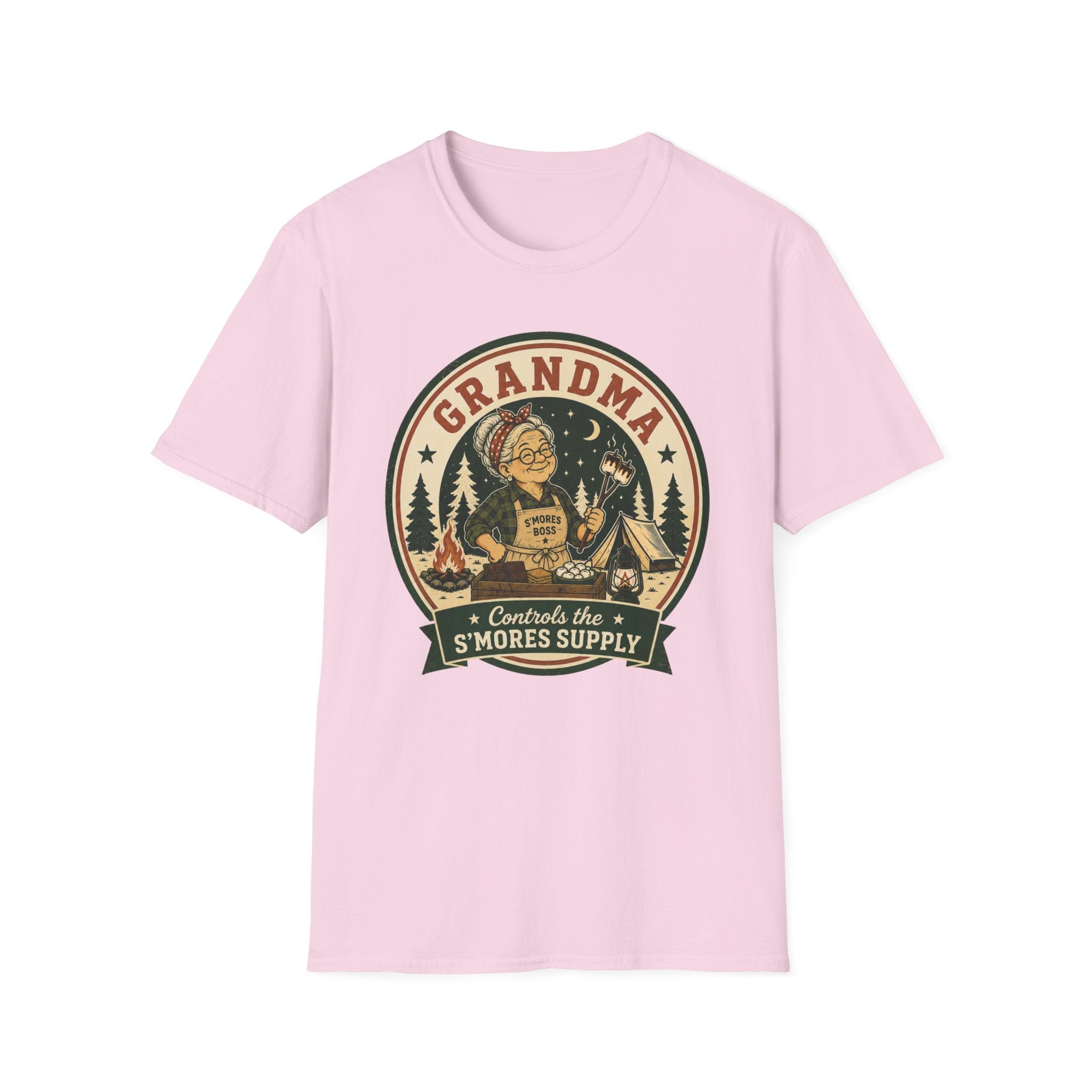 Grandma — Controls The S'Mores Supply Matching T-Shirt