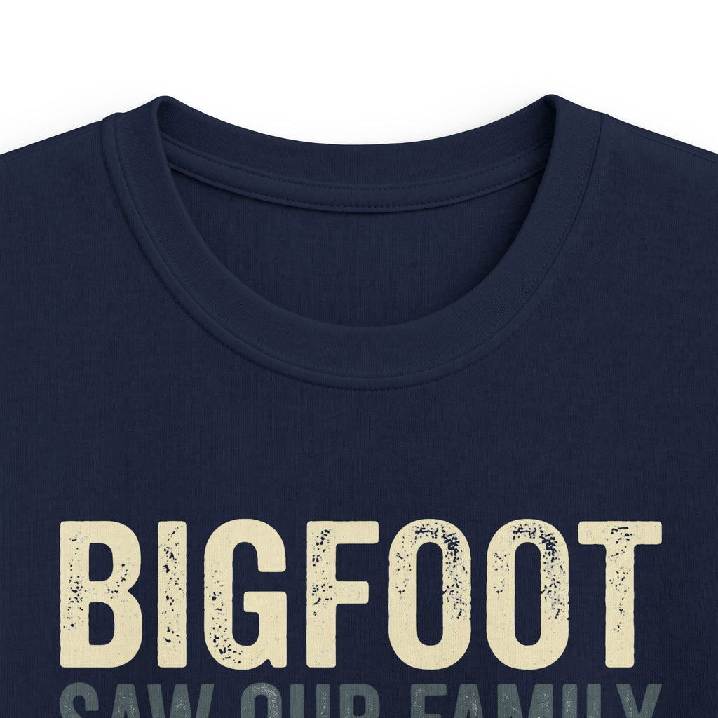 Bigfoot Saw Our Family And Ran For His Life Matching Kids T-Shirt