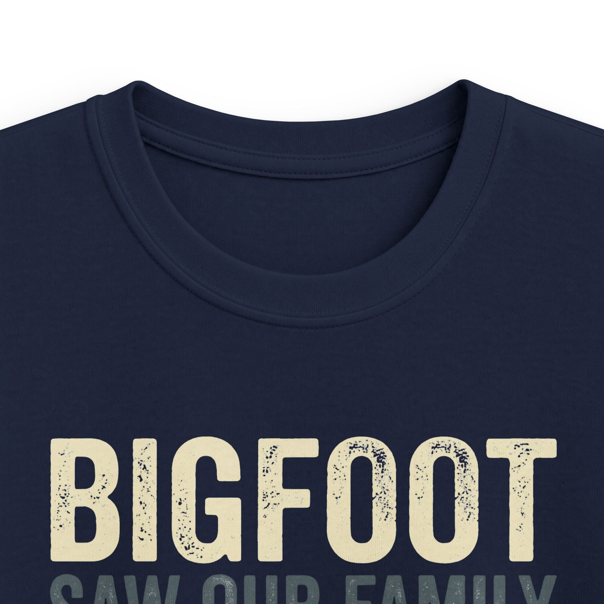 Bigfoot Saw Our Family And Ran For His Life Matching Kids T-Shirt