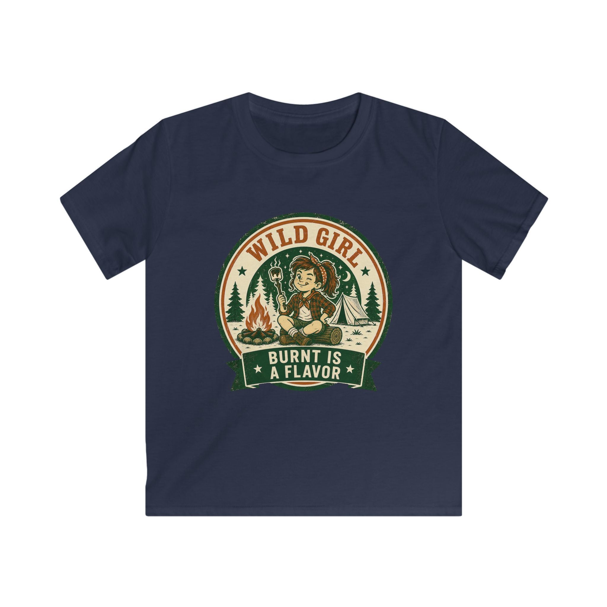 Wild Girl — Burnt Is A Flavor Matching Kids T-Shirt
