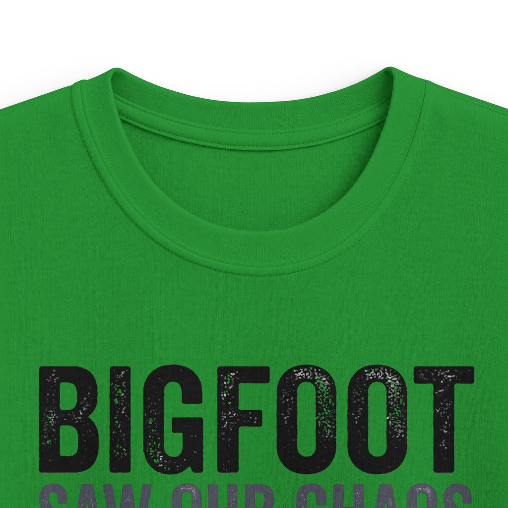 Bigfoot Saw Our Chaos — And Never Came Back Matching Kids T-Shirt
