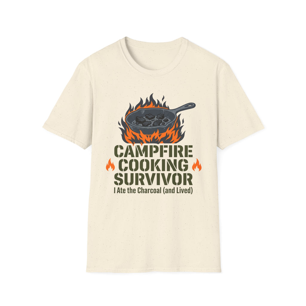 Campfire Cooking Survivor — I Ate the Charcoal (and Survived) Family Camping T-Shirt