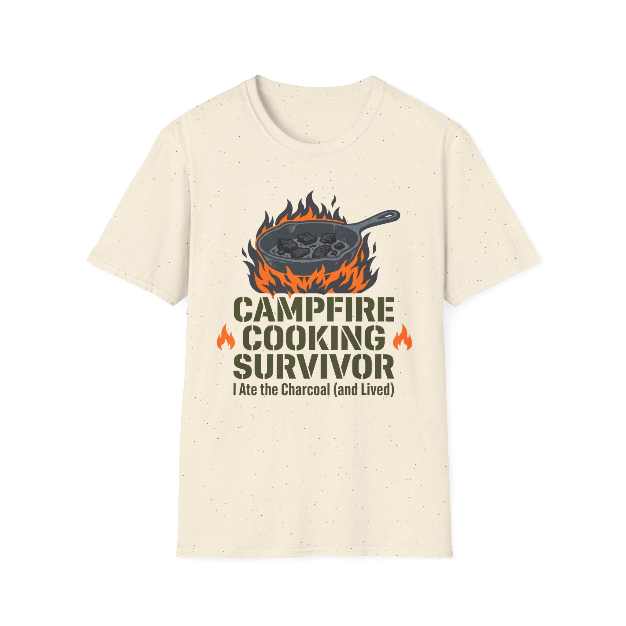 Campfire Cooking Survivor — I Ate the Charcoal (and Survived) Family Camping T-Shirt