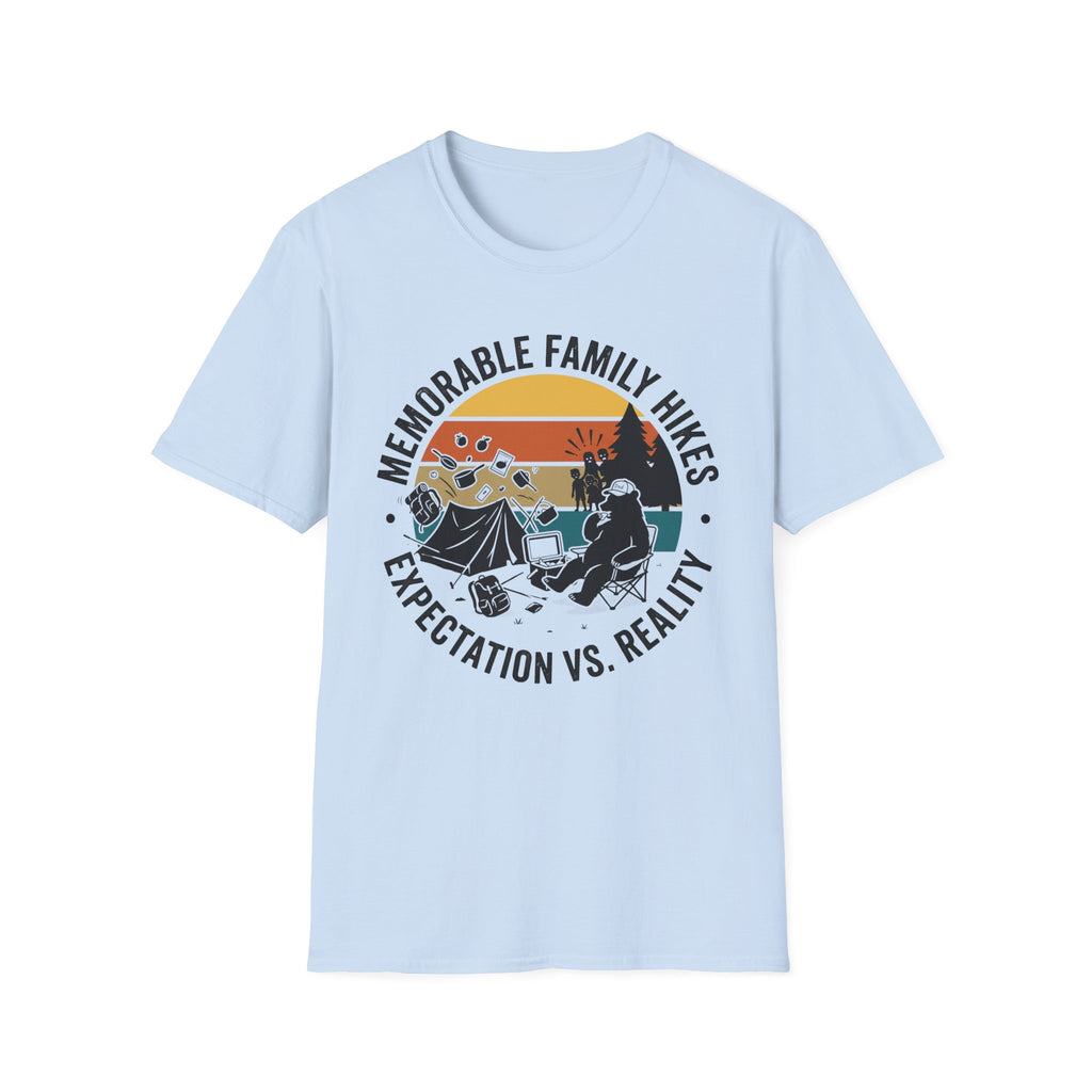 Memorable Family Hikes —  Expectation VS Reality With The Bear T-Shirt
