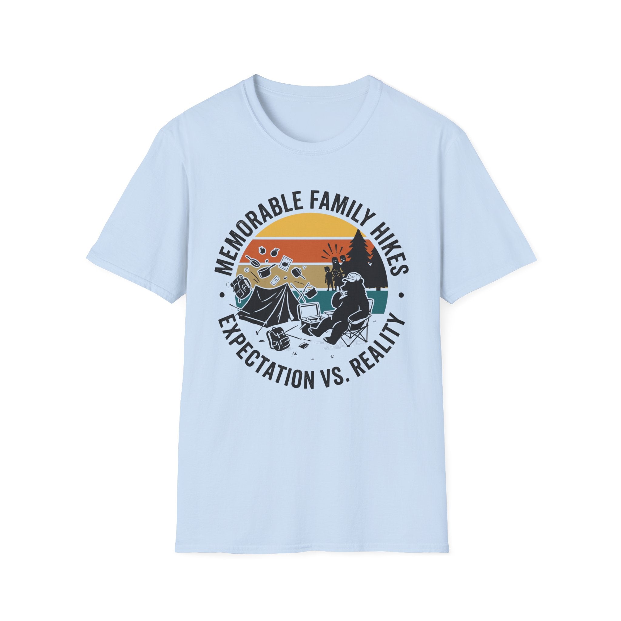 Memorable Family Hikes —  Expectation VS Reality With The Bear T-Shirt