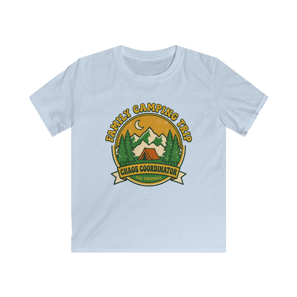 Family Camping Trip — Chaos Coordinator Matching Kids T-Shirt