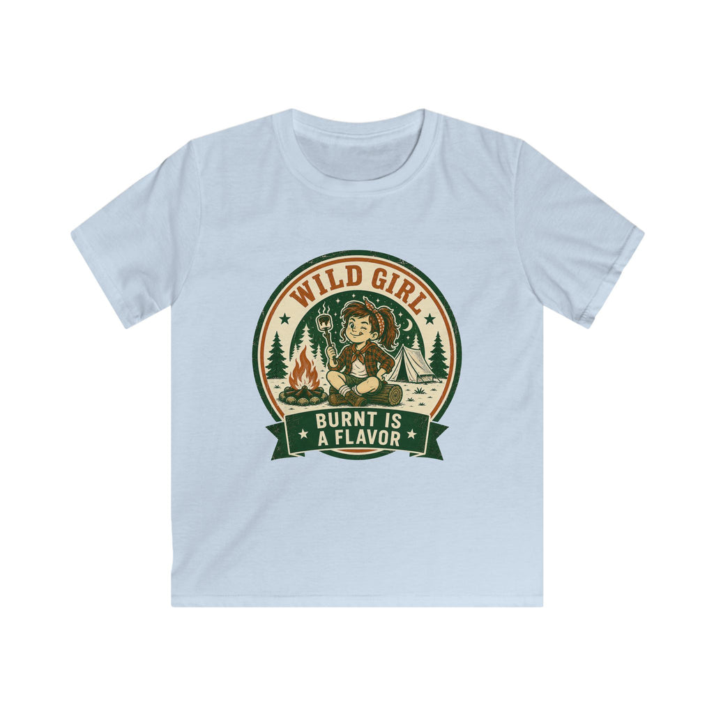 Wild Girl — Burnt Is A Flavor Matching Kids T-Shirt