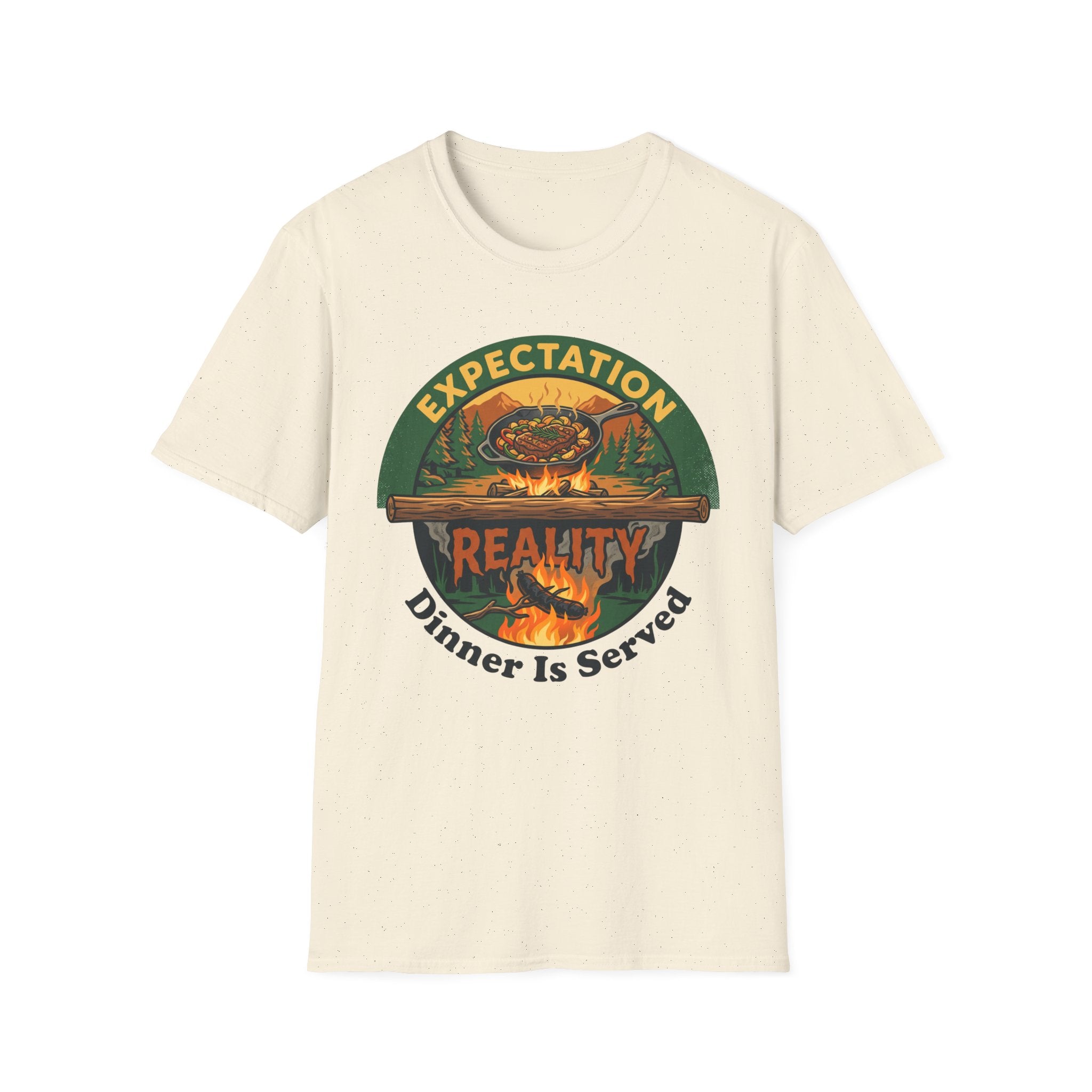 Expectation vs Reality — Dinner Is Served T-Shirt