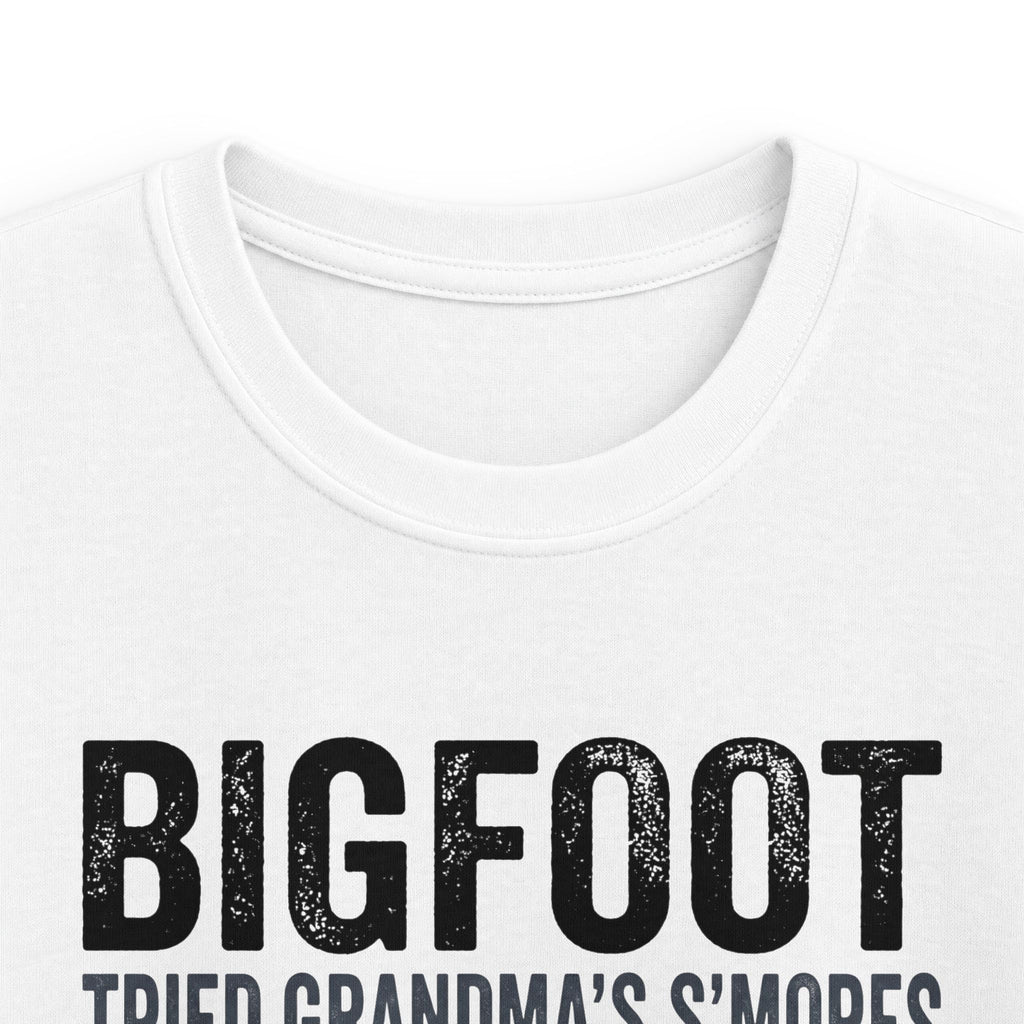 Bigfoot Tried Grandma's S'Mores — And Stopped Hiding Matching Kids T-Shirt