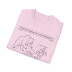 Family Camping Survival Schematic With The Bear T-Shirt